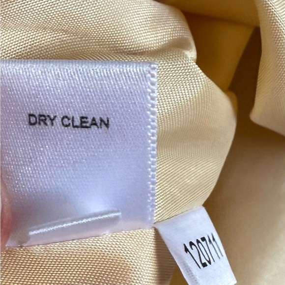 Loft Womens Skirt Officewear Linen Blend Embroidered Floral Cream Size 10 - Picture 9 of 10